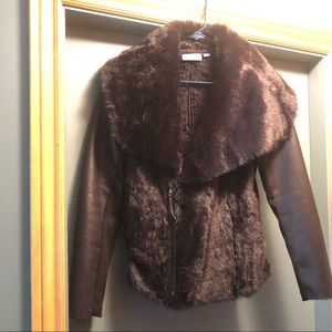 EUC Simply Vera by Vera Wang Faux Suede Jacket